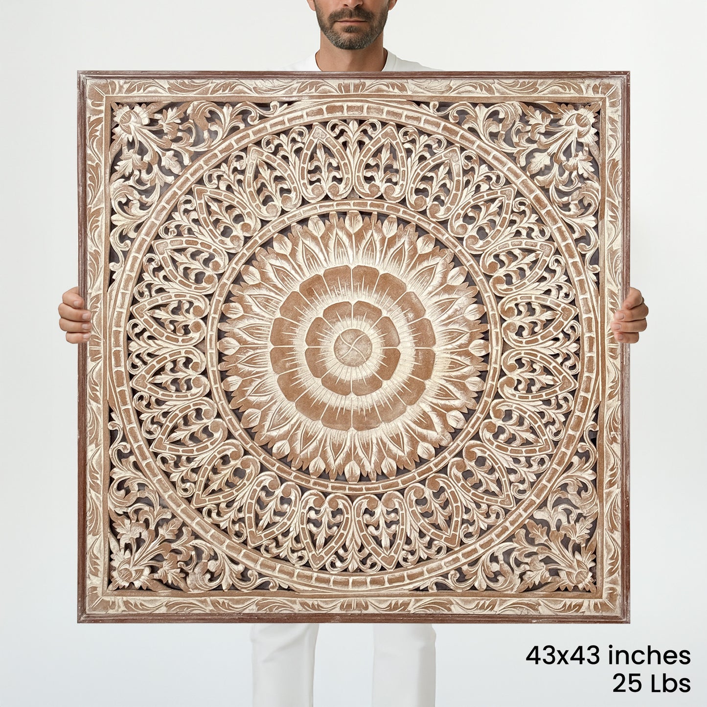Large Decorative Panel "Cendana" 43x43 inches