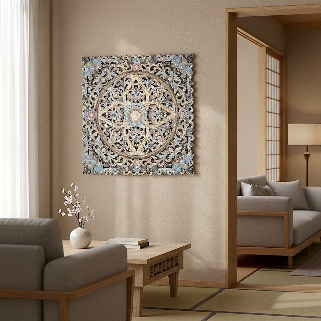 Carved Decorative Panel "Ceningan" - 100 cm