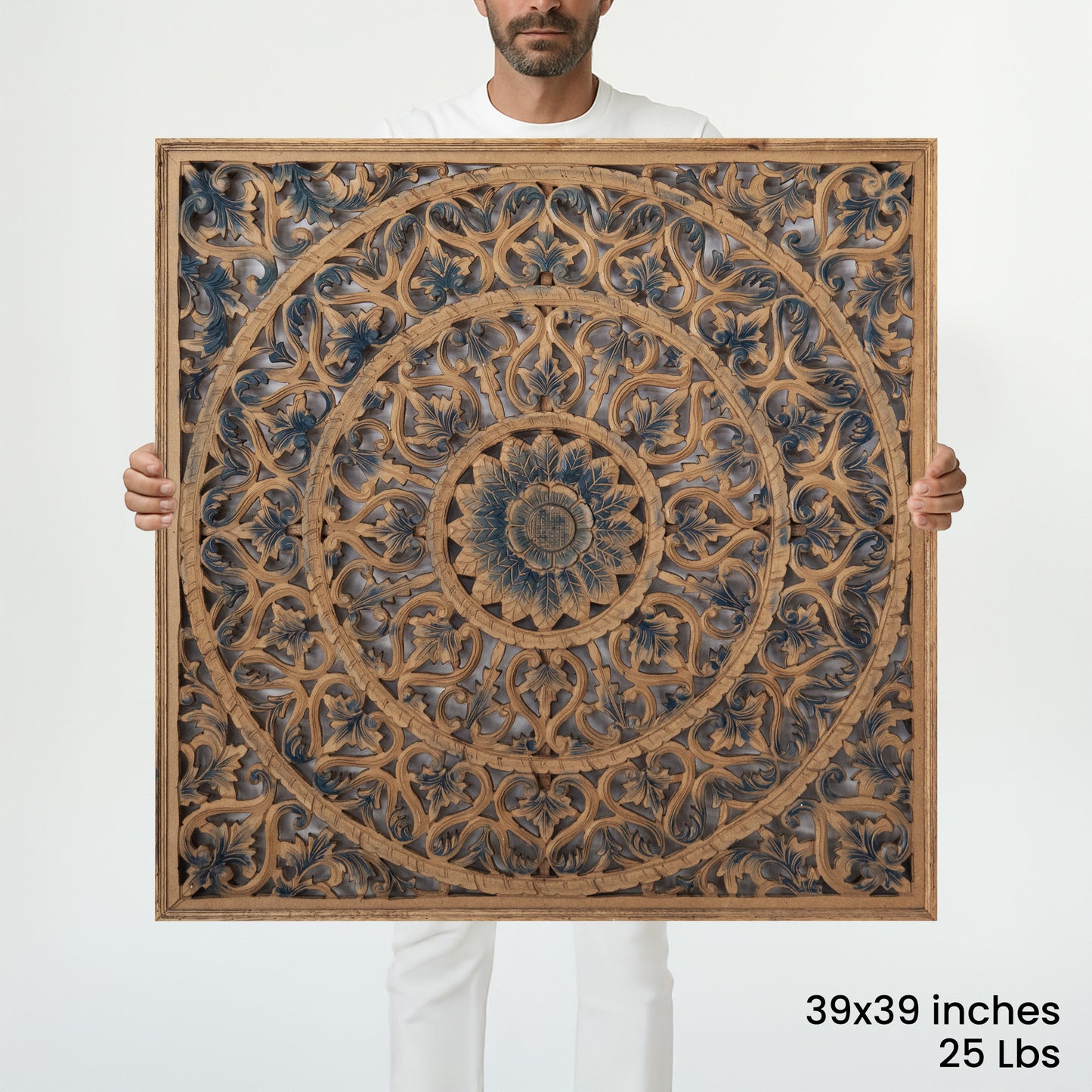 Large Decorative Panel "Tropis" 40 x 40 inches