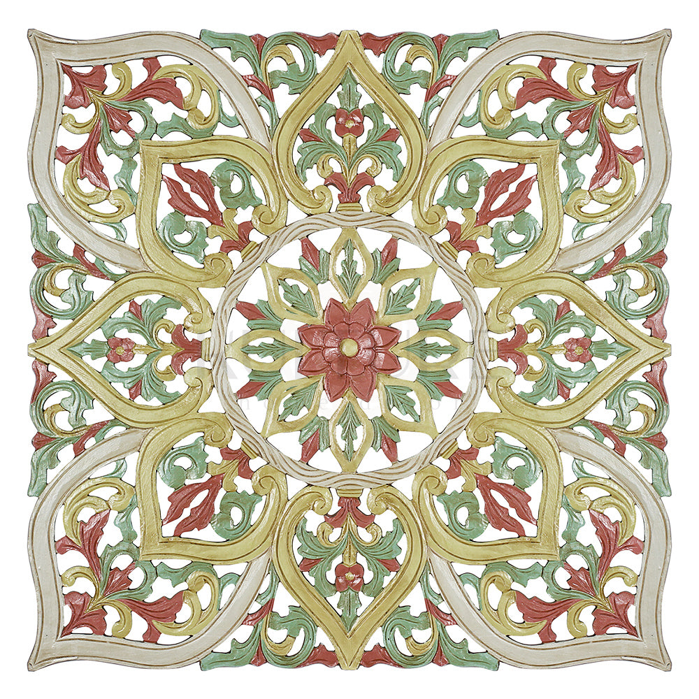 decorative panel impian multicolor pastel wash bali design hand carved hand made decorative house furniture wood material decorative wall panels decorative wood panels decorative panel board balinese wall art