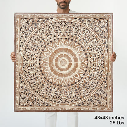 Large Decorative Panel "Cendana" 43x43 inches