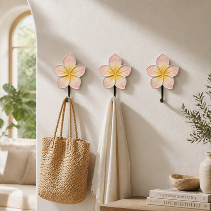 Brass Carved Hanger - Frangipani