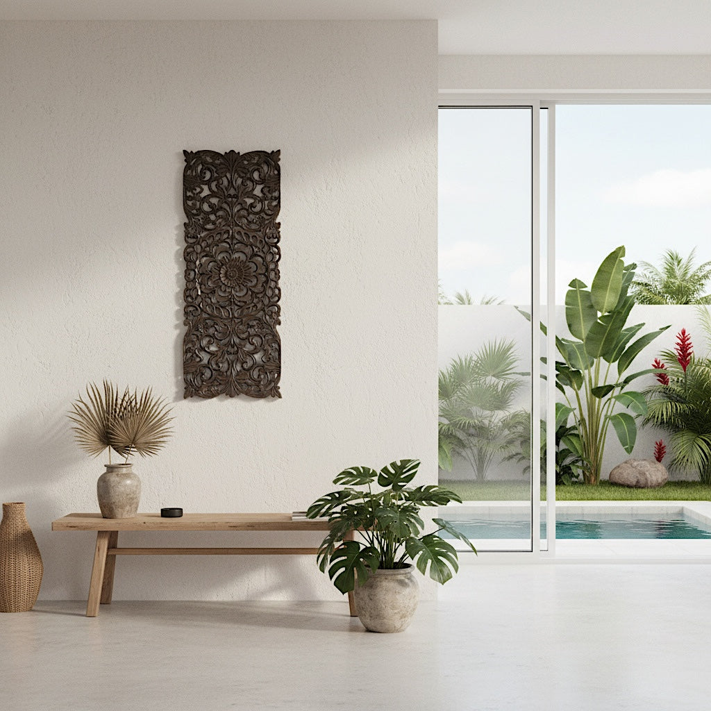 Carved Decorative Panel "Indah" - 100 cm