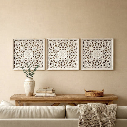 Carved Decorative Panel "Java" - 50 cm