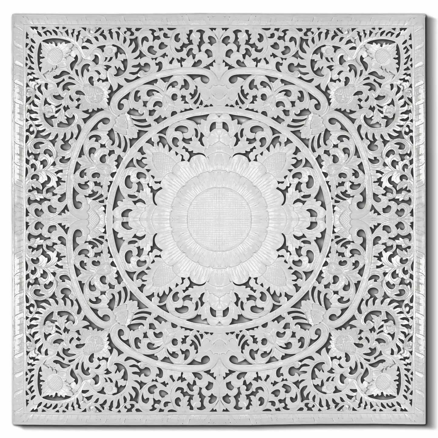 Carved Full Bed Headboard "Matahari"- USA