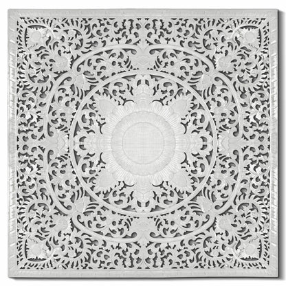 Carved Full Bed Headboard "Matahari"- USA
