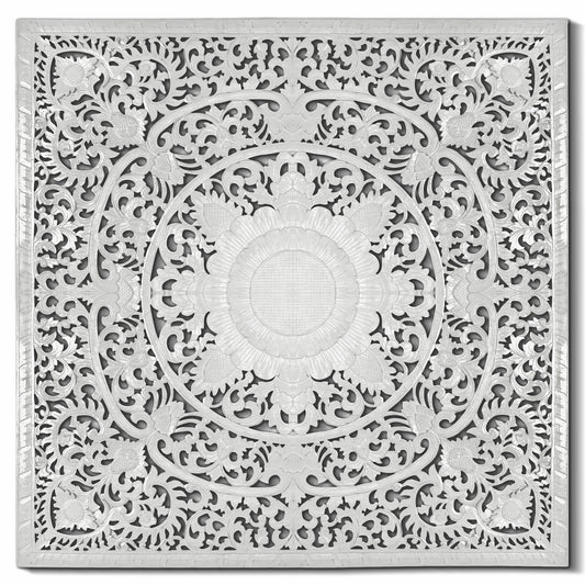 Carved Full Bed Headboard "Matahari"- USA