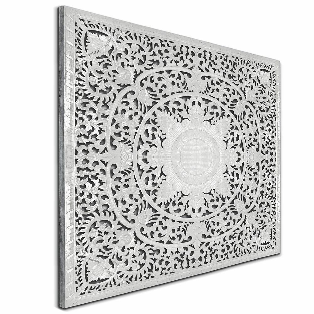 Carved Full Bed Headboard "Matahari"- USA