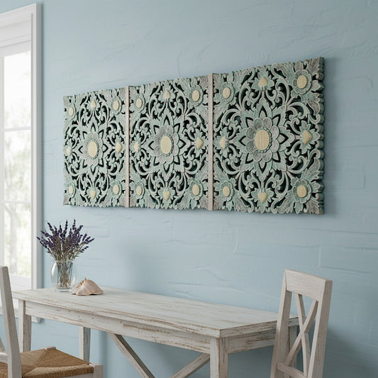 Carved Decorative Panel "Naura" - 150 x 50 cm