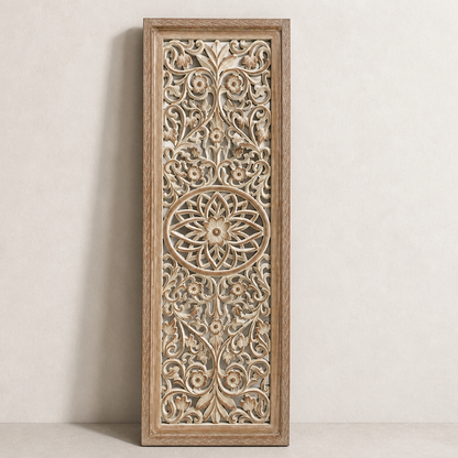 Carved Decorative Panel "Nirwana" - 125 x 42 cm