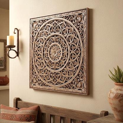 Carved Decorative Panel "Sidemen"- 100 cm