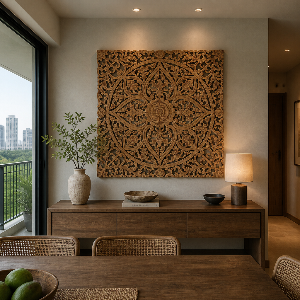 Custom Decorative Panel - 110 x 110 cm - Natural