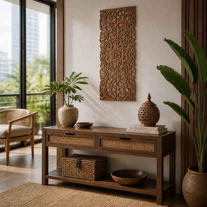 Decorative Panel "Hebras" - Natural Brown - 100 cm