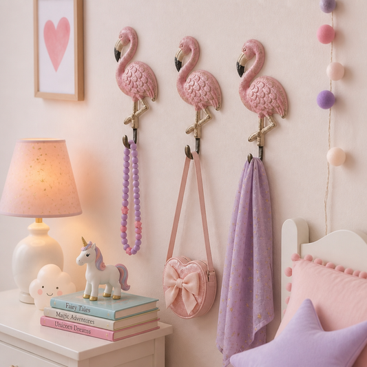 Brass Carved Hanger - Flamingo