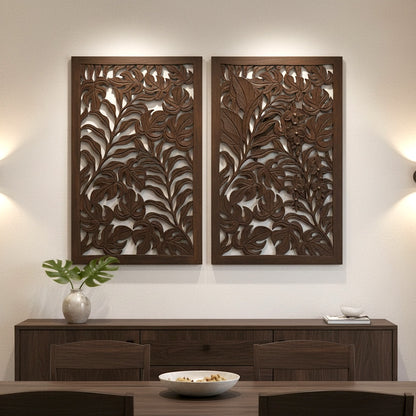 Carved Decorative Panel "Tropika" - 65 cm