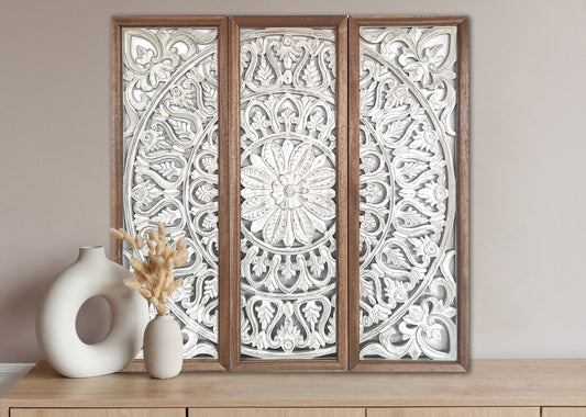 Decorative Panel "Galungan" - White Wash