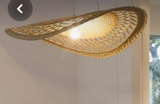 CUSTOM Rattan Pendant Lamp Shades "Chapeau"