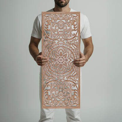 Decorative Panel "Amara"  40x16 inches- Antic wash