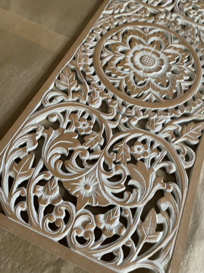 Decorative Panel "Amara"  40x16 inches- Antic wash