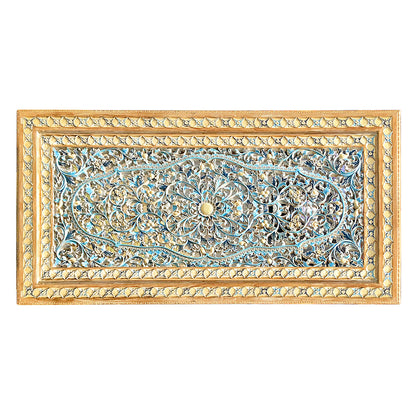 Carved Decorative Panel "Jimbaran" - Multicolor Yellow - 180 x 75 cm