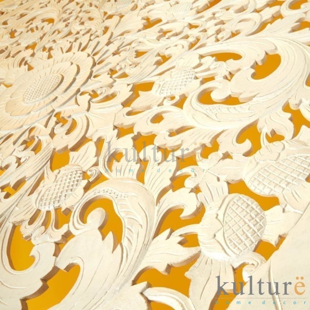 Bed headboard Carved Headboard Lily - White EXP